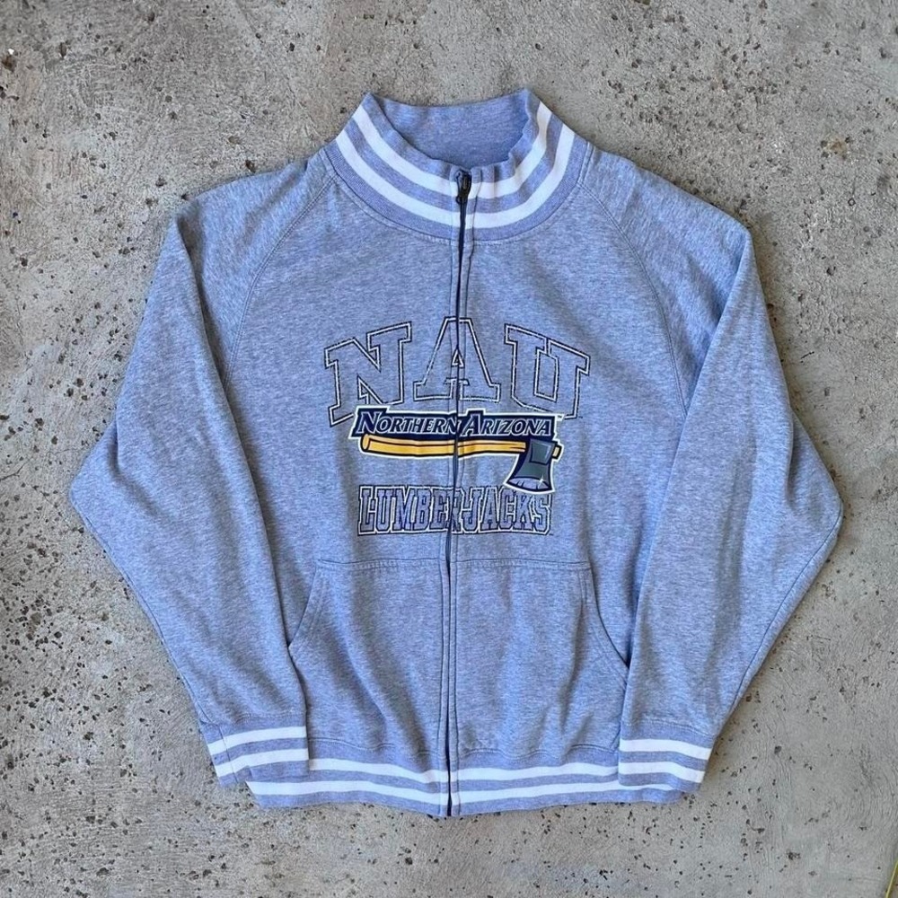 Vintage NAU Northern Arizona University Lumberjacks Zip Up Jacket‎ NCAA XXL